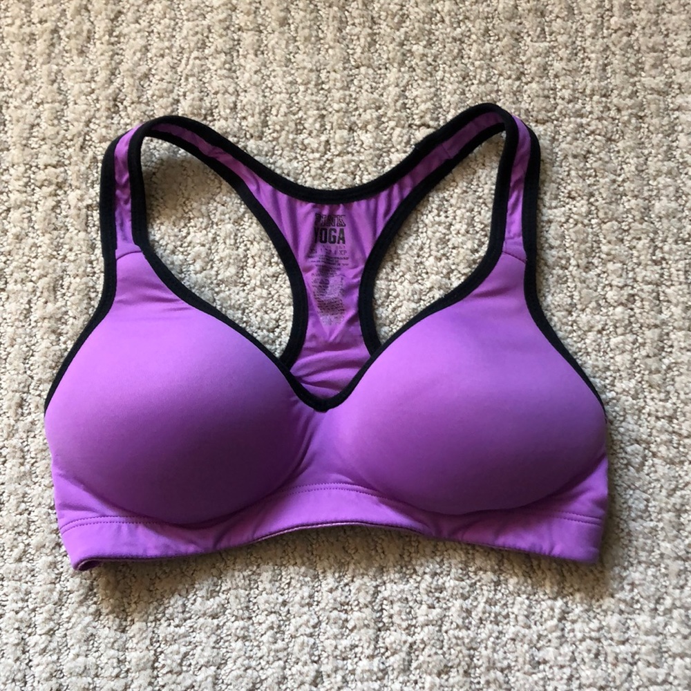 Victoria’s Secret PINK Magenta Push-up Yoga …